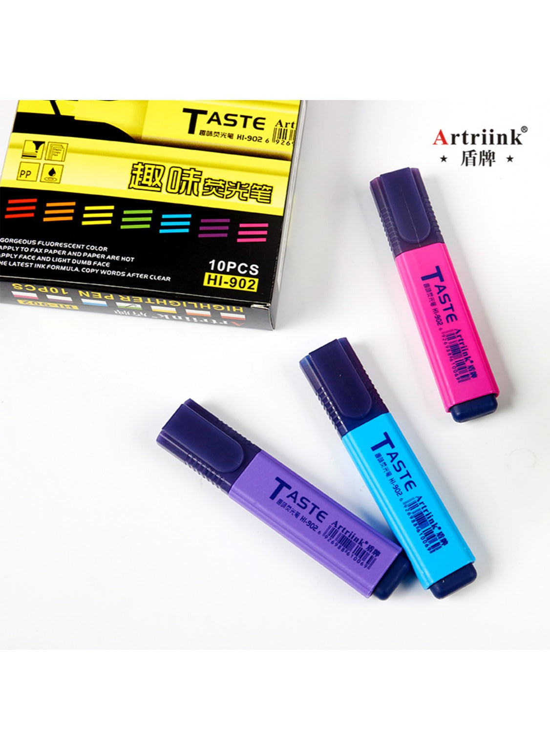 Colorful Highlighter 10 Pen Set