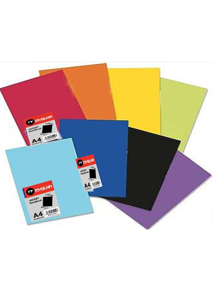 MYBUKA Jacket Notebooks A4 – Colorful Softcover Notebook Set for School & Office