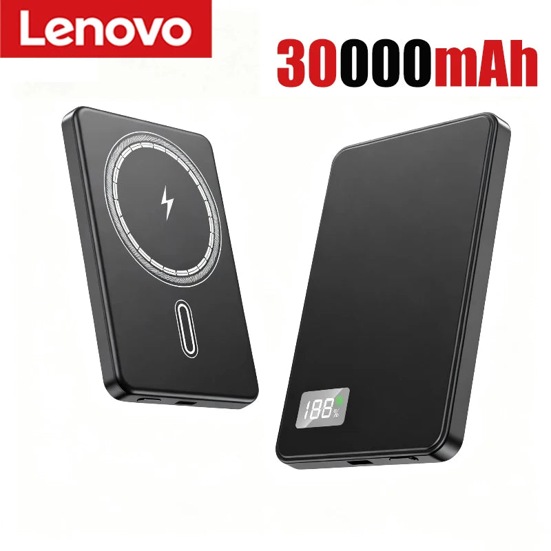 Lenovo Magnetic Power Bank 500000mAh Portable Wireless PD22.5W Fast Charging External Battery for Magsafe For iPhone Samsung