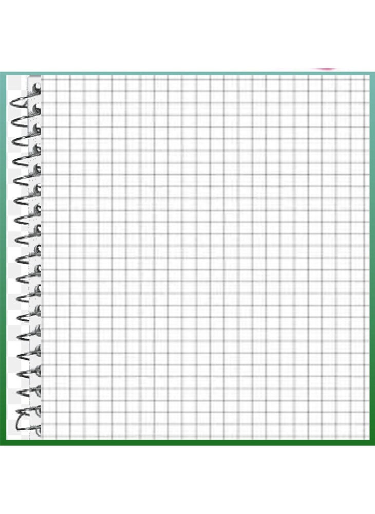 AROMA A4 Notebook – Plastic Wire Binding, 100 Sheets, 5-Square Grid, Durable & Stylish