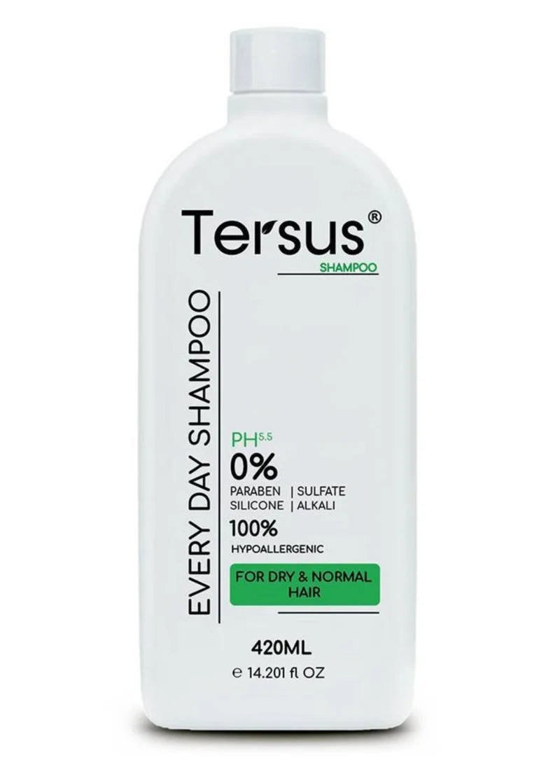 Tersus Everyday Shampoo Sulfate-Free Gentle Cleansing Shampoo with Conditioning Gum - 420 ml