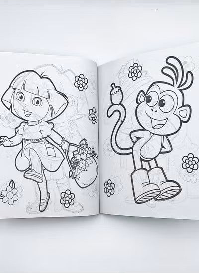 "Dora and Boots Kids' Cartoon Coloring Book - Fun and Educational Activity Book for Children"