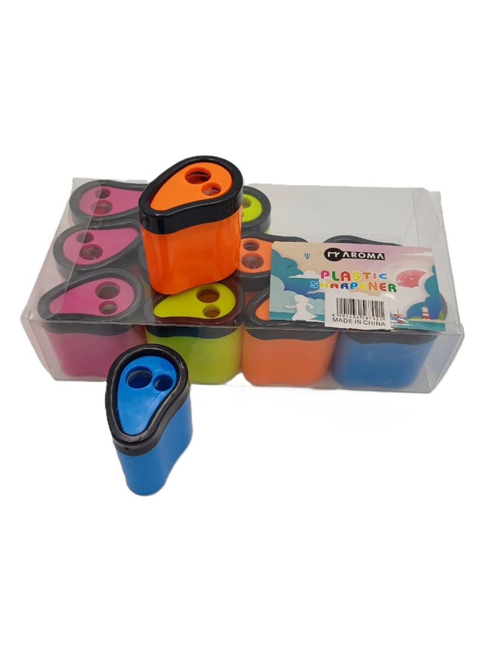 Plastic Double Hole Sharpener