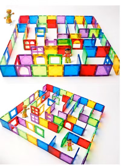 139 PCS Magnetic Tiles Building Blocks Set – DIY Creative STEM Kit for Kids with Bonus Car & Ferris Wheel Parts – Educational Magnet Blocks Toy with Storage Box