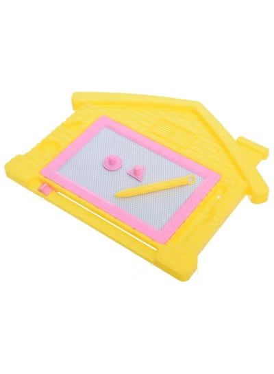 Aroma Magnetic Drawing and Writing Board for Kids - yellow plastic