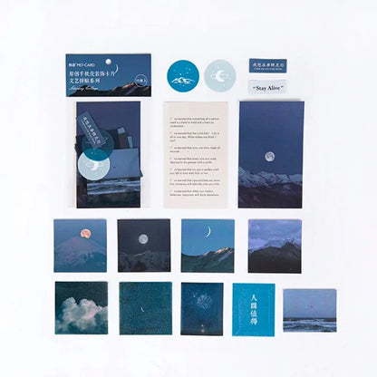 15 قطعة من مجلة Ins Star Moon Craft Paper Junk Journal