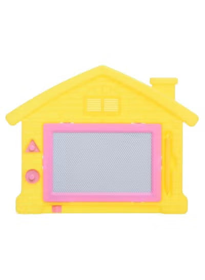 Aroma Magnetic Drawing and Writing Board for Kids - yellow plastic