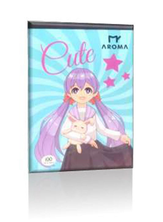 AROMA Anime-Themed Notebook (Set of 4) - 100 Sheets Each, Perfect for Note-Taking and Journaling