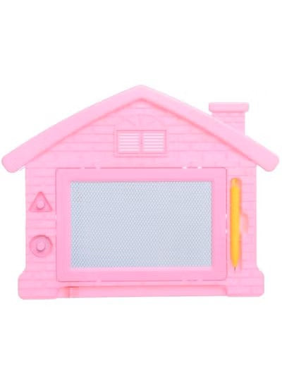 Aroma Magnetic Drawing and Writing Board for Kids- pink plastic