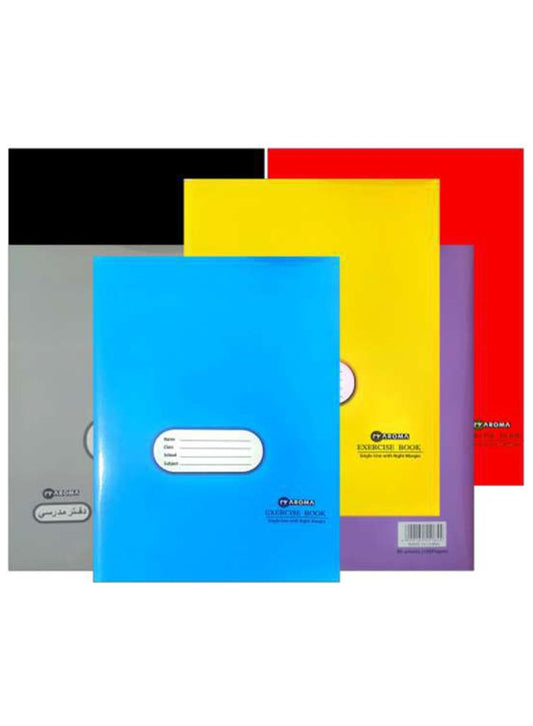 AROMA A4 Exercise Book - 4 Line, Durable Cover, 70 Sheets with Margin