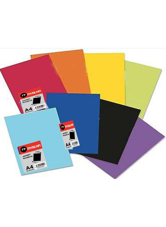 MYBUKA JACKET Notebooks A4 – Set of Colorful Softcover Notebooks, Durable and Lightweight for School, Office, or Home Use
