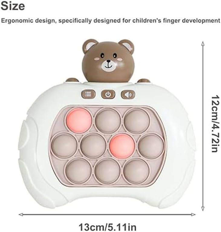 Aroma Electronic Light Up Handheld Pop Quick Push Game Console Electric Bubble Puzzle Game Machine Toy Fidget Toy For Children Kid