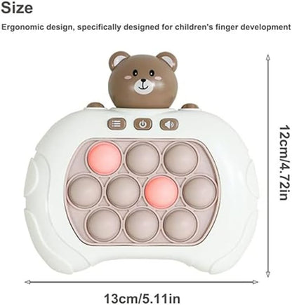 Aroma Electronic Light Up Handheld Pop Quick Push Game Console Electric Bubble Puzzle Game Machine Toy Fidget Toy For Children Kid