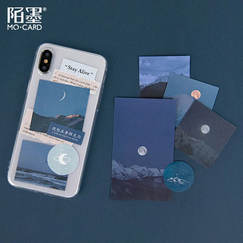 15 قطعة من مجلة Ins Star Moon Craft Paper Junk Journal