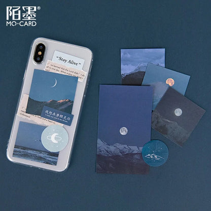 15 قطعة من مجلة Ins Star Moon Craft Paper Junk Journal