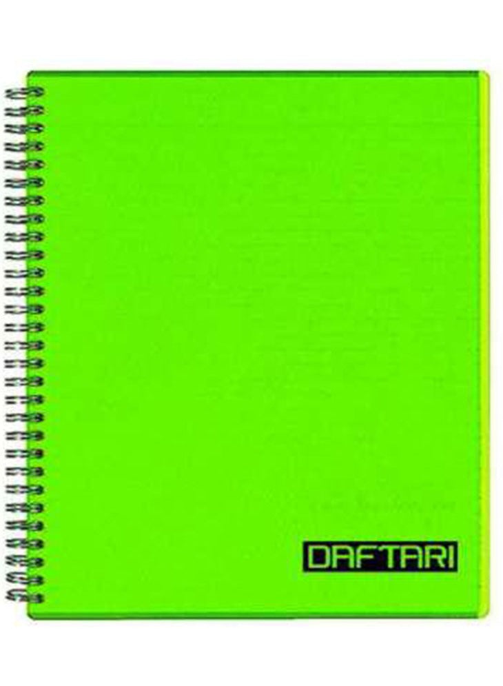 DAFTARI A4 Spiral Notebook with Durable Plastic Cover - Perfect for School, Office, and Personal Use - 100 Sheets