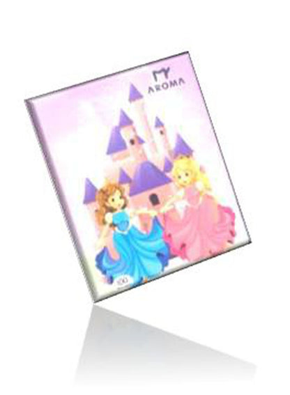 AROMA Notebook - 100 Sheets - 4/L Size - Bundle of 4 - Princess Castle Cover for Girls