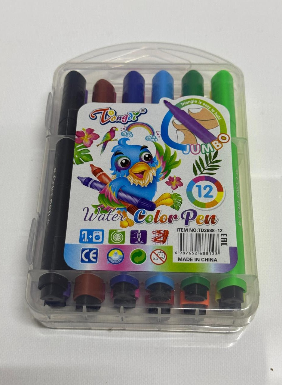 12-Piece Classic Fine Line Marker Set – Vibrant Colors for Precise Drawing and Writing