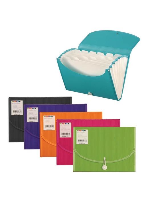 Expandable File organizer Multi Color Accordion Document Folder