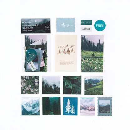 15 قطعة من مجلة Ins Star Moon Craft Paper Junk Journal