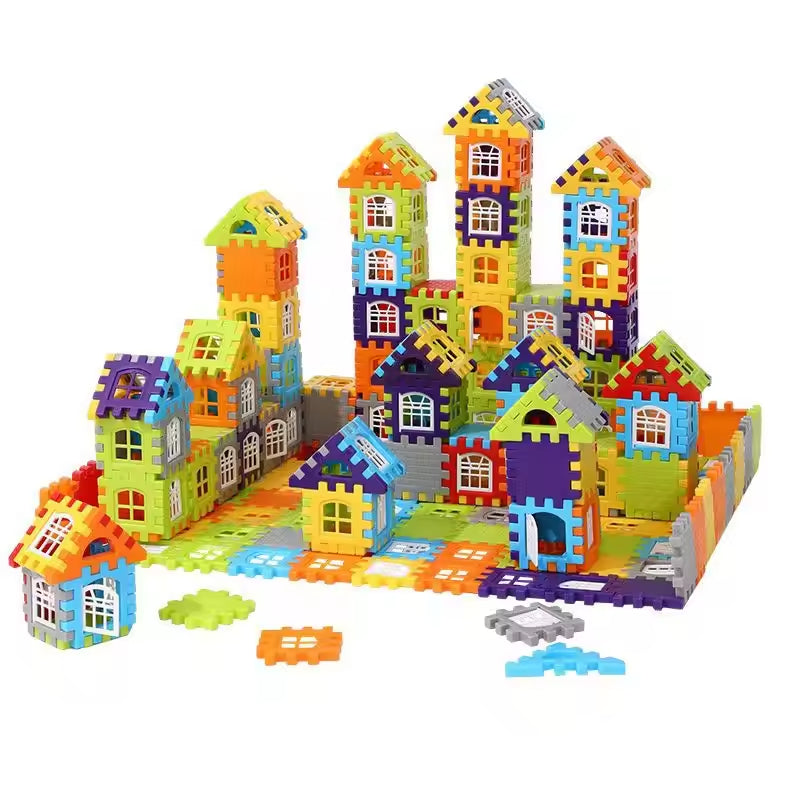 140-Piece Colorful Building Blocks Set for Kids – Educational DIY Construction Toy for Boys & Girls – Creative Learning Playset for Ages 3+