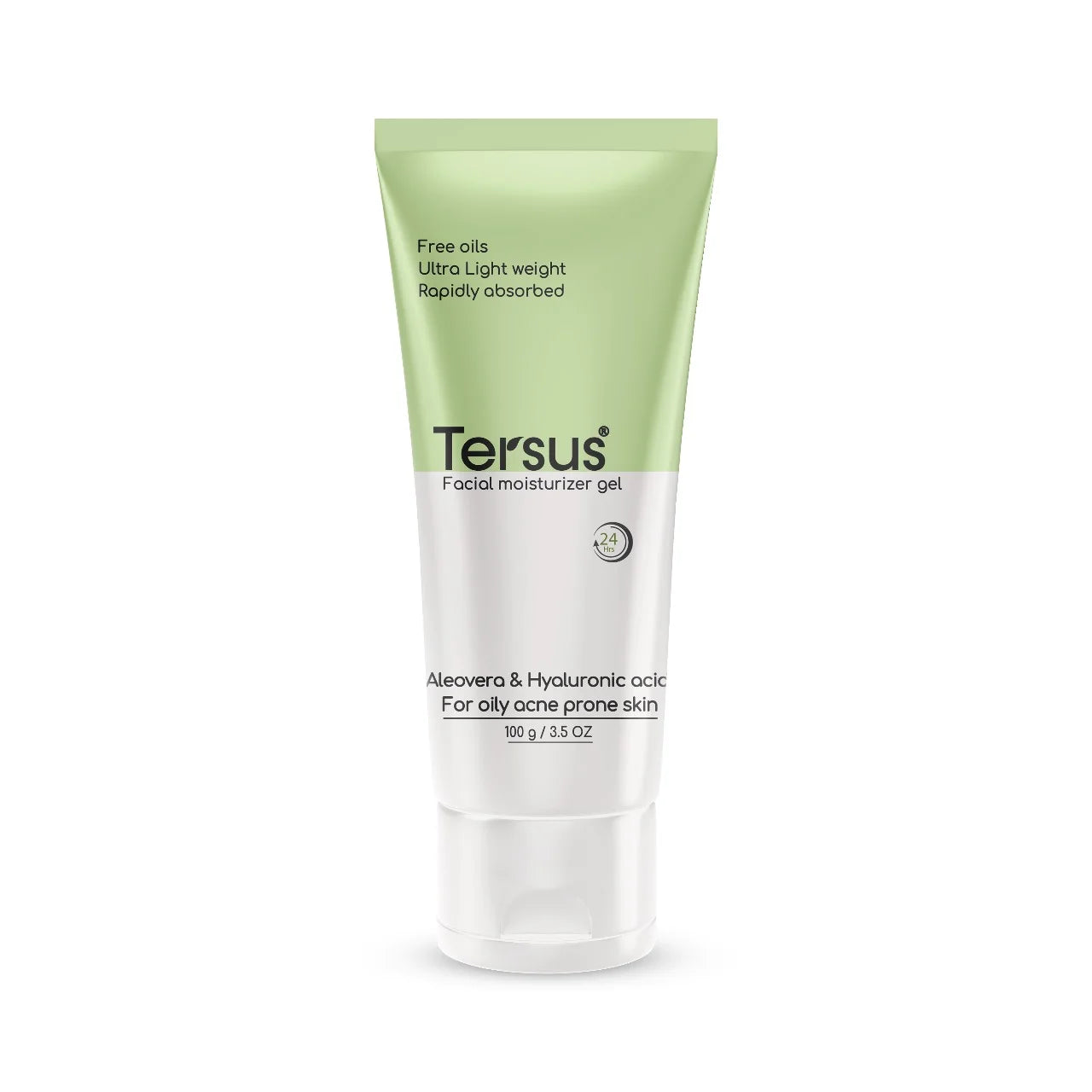 Tersus Facial Moisturizer Gel  Oil-Free Hydrating Gel with Aloe Vera & Hyaluronic Acid - 100 g