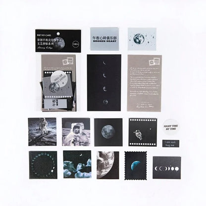 15 قطعة من مجلة Ins Star Moon Craft Paper Junk Journal