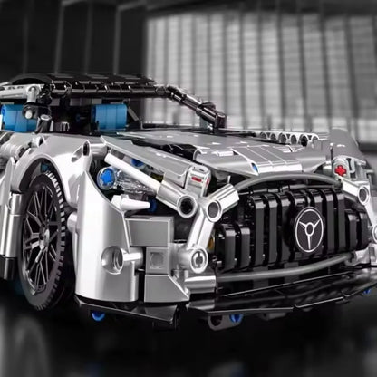 مجموعة مكعبات بناء سيارة سباق ماسوندي بمقياس 1:14 - طقم نموذج مكون من 1466 قطعة للأولاد والكبار، هدية عيد ميلاد مميزة