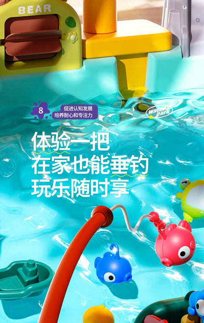 ألعاب مطبخ للأطفال، ألعاب كهربائية ممتعة، ألعاب مائية، حوض غسيل، صيد الأسماك، غسيل الأطباق، ألعاب منزلية، ألعاب تقمص الأدوار، ألعاب تعليمية مبكرة للأطفال.