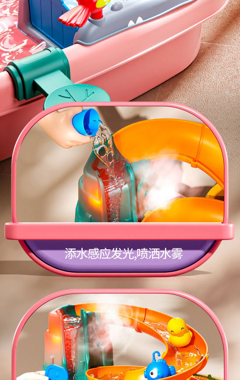 ألعاب مطبخ للأطفال، ألعاب كهربائية ممتعة، ألعاب مائية، حوض غسيل، صيد الأسماك، غسيل الأطباق، ألعاب منزلية، ألعاب تقمص الأدوار، ألعاب تعليمية مبكرة للأطفال.