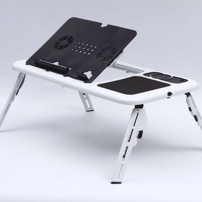 laptop desk for bed Multi functional adjustable table usb Cooling fan Portable folding adjustable laptop table lap desk