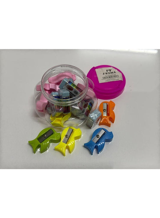 Multifunctional Aroma Sharpener & Eraser Kit - Set of 18 for School & Office