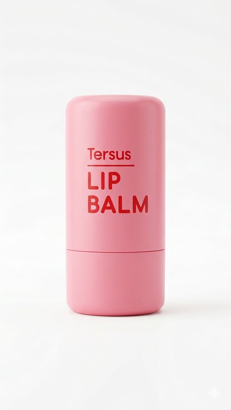 Tersus Lip Balm  Long-Lasting Nourishing Lip Balm with Shea & Cocoa Butter + UV Protection & Natural Pink Tint
