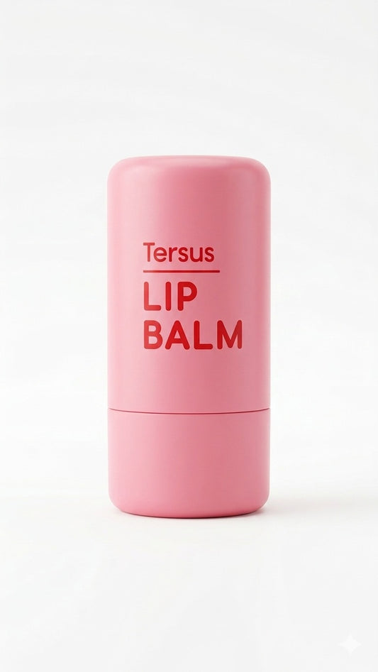 Tersus Lip Balm  Long-Lasting Nourishing Lip Balm with Shea & Cocoa Butter + UV Protection & Natural Pink Tint