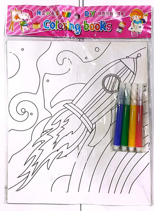 Coloring Book Fairy and Castle Designs with Free Colors Children's Coloring Book
