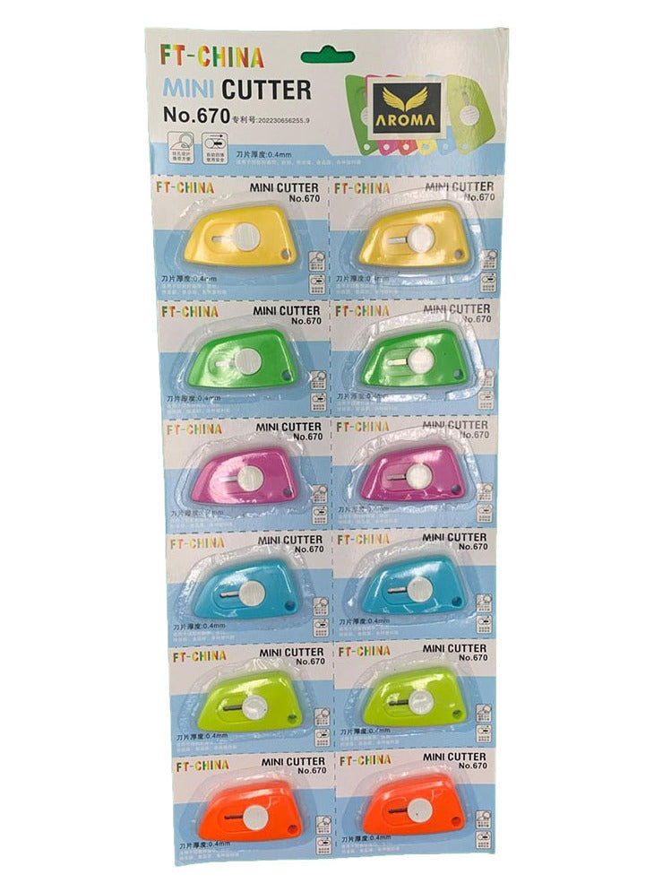 China Mini Cutter Set - 12 Pieces in Vibrant Colors