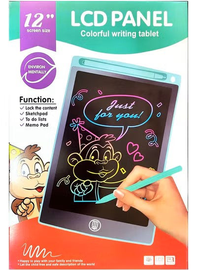 Lightweight 12-Inch Electronic Drawing Board - Environmentally Friendly Sketch Pad for Office or Home or School - Ideal for Drawing Notes and Learning