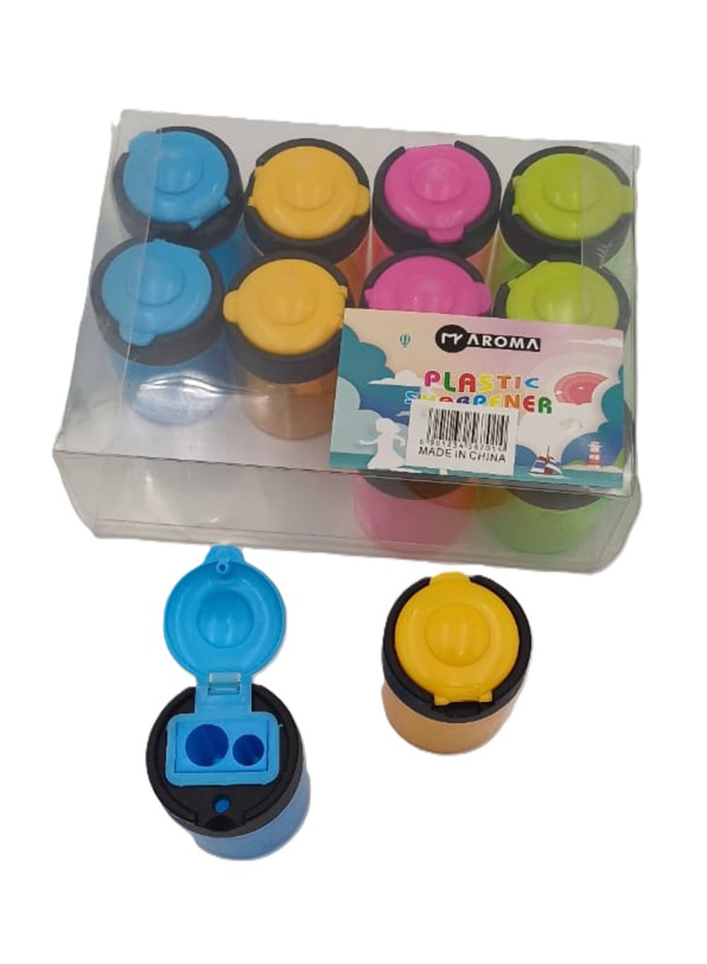 Plastic Double Hole Sharpener