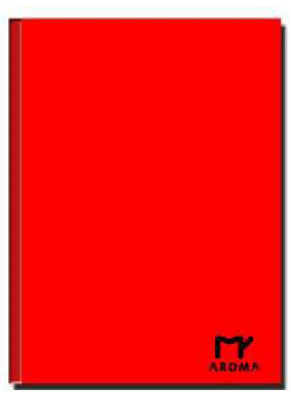 دفتر ملاحظات أروما بريميوم A4 مع غلاف صلب نابض بالحياة - دفتر ملاحظات أنيق للملاحظات والأفكار - 100 ورقة