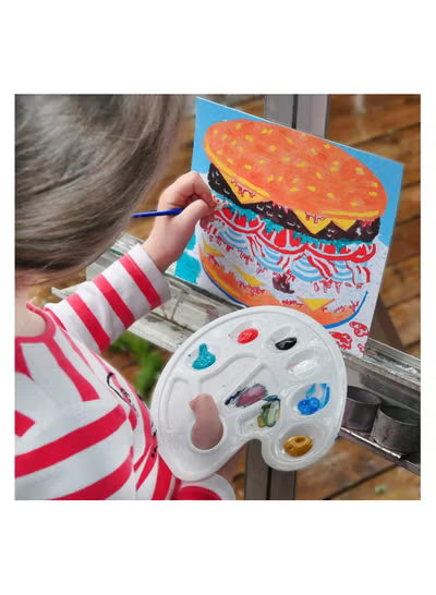 Aroma Acrylic Paint Set - 12 Vibrant Colors with Brushes