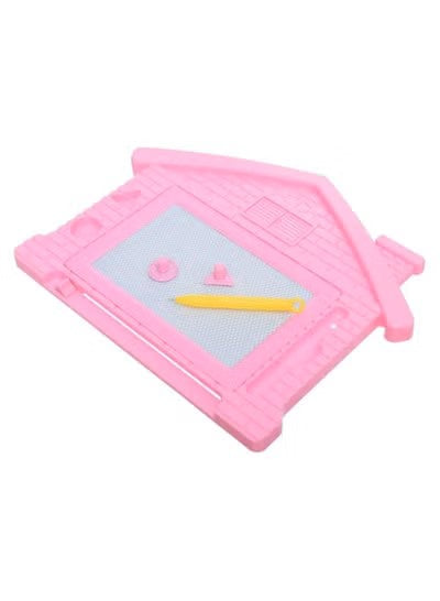 لوحة رسم وكتابة مغناطيسية للأطفال من أروما - بلاستيك وردي