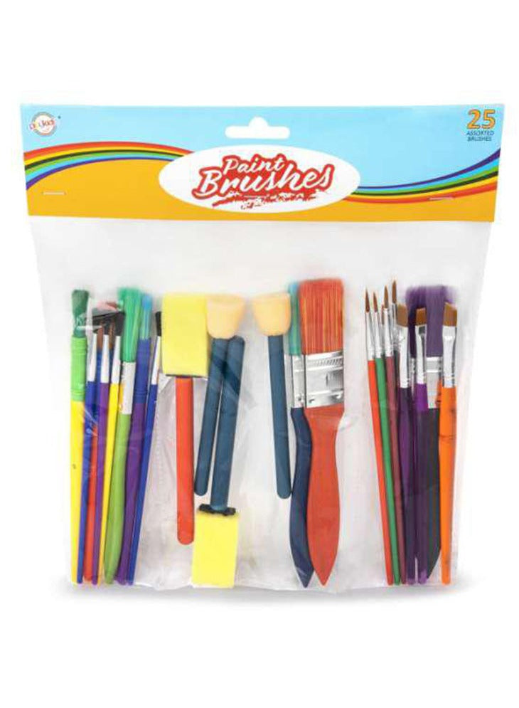 Professional & Beginner Paint Brush Set – 25 Assorted Brushes for Every Need – Perfect for Artists, Kids & Crafts