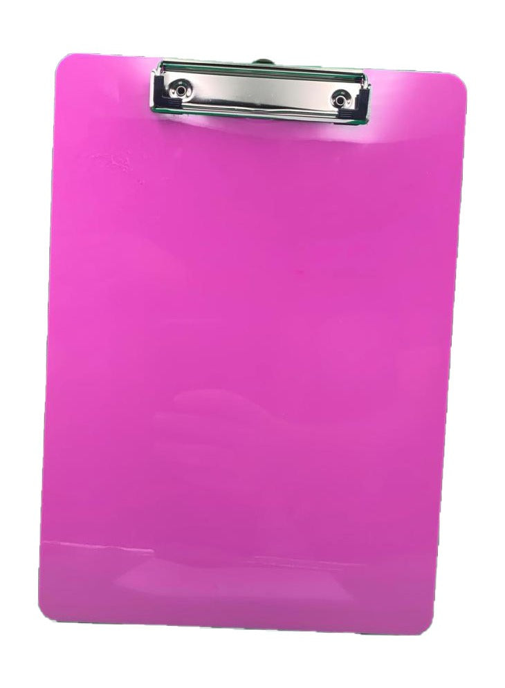 لوح بلاستيكي متين بحجم A4 مع مشبك معدني