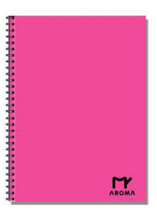 AROMA A4 Hard Cover Spiral Notebook – Durable 100-Page Notebook for Everyday Use