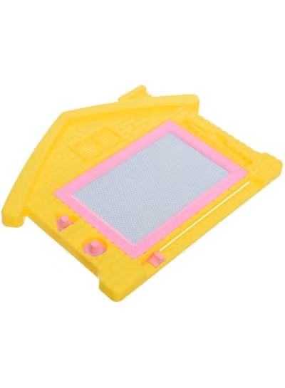 لوحة رسم وكتابة مغناطيسية للأطفال من أروما - بلاستيك أصفر