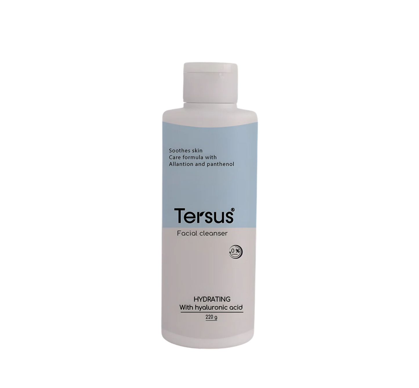 Tersus Facial Cleanser  Gentle Hydrating Cleanser for Normal &amp; Dry Skin with Hyaluronic Acid &amp; Panthenol - 220 g