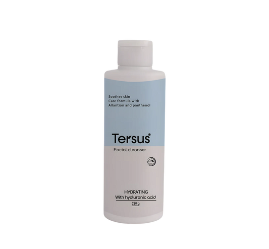 Tersus Facial Cleanser  Gentle Hydrating Cleanser for Normal &amp; Dry Skin with Hyaluronic Acid &amp; Panthenol - 220 g
